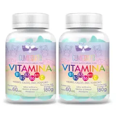 INTERLIGHT - Gomas Multivitamínicas Infantiles con Vitamina C y Complejo B x2