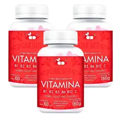 INTERLIGHT - Gomitas Multivitamínicas Adultos con Vitamina C, Complejo B, Hierro, Zinc y Calcio x3
