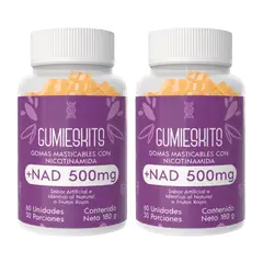 INTERLIGHT - Gomas de Nicotinamida + NAD - Concentración, Memoria y Rendimiento Mental x2