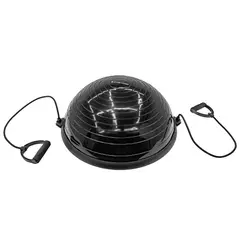 EVOLUTION FITNESS - Bosu con bandas 58cm negro