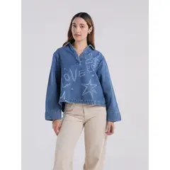 JULIANA SANCHEZ - Camisa Amor siempre - Azul