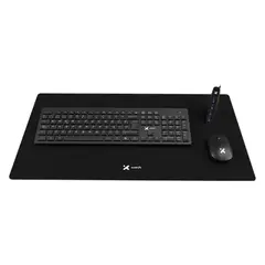 XTECH - Combo Teclado Multimedia y Mouse Inalámbrico + Alfombrilla XL + HUB USB 3.0 de 4 Puertos XTK-3
