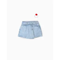 ZIPPY - Falda Denim Líneas con Moña Zippy®