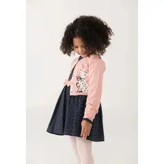 BOBOLI - Saco Corto Tricot Rosa