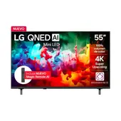 LG - Televisor 55 Pulgadas Qned Smart Tv Negro