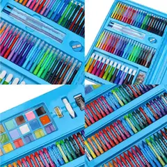GENERICO - Kit de Arte Infantil 208 Piezas con Caballete y Estuche