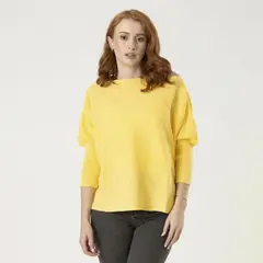 GENERICO - Blusa Cuello Bandeja Amarilla