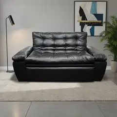 MUEBLES ONLINE - Sofa cama Multifuncional Mirano con pillow negro
