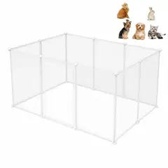 OEM - Corral Para Mascotas pequeñas Transparente De 10 Paneles