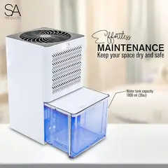 HOGAR DE MIS SUENOS - MINI DESHUMIFICADOR PARA EL HOGAR TECNOLOGICO CAPACIDAD DE UN LITRO