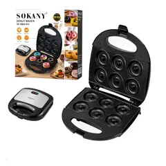 SOKANY - Donera Eléctrica 6 Donas Antiadherente Cerámica