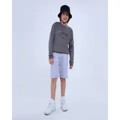 OSTU - Buzo Infantil Niño Cuello Redondo Marca Gris #80060144