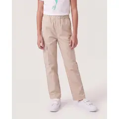 OSTU - Pantalón Infantil Niña Jogger Marca Beige #90078214