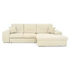 GENERICO - Muebles de sala en L en living sala de estar Moderno en Color Blanco