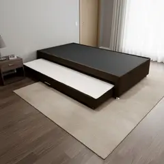 MUEBLES ONLINE - Cama Nido Tarima Doble Dreamer café 140x190 cms