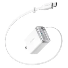 ANKER - Cargador Tipo C 35 W Cable retraible magnetico Color Blanco