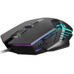 GAMDIAS - Mouse Gamer AURA GS4 · Alámbrico USB-A · Sensor Óptico · 3.600 DPI · 110g · 6 Botones · RGB