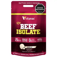 VITANAS - Proteína Isolada Res Pro Beef Isolate 5lb Vainilla Sin Lácteos