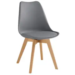 GENERICO - Silla Eames Tulip Acolchada Moderna Para Comedor, Diseño Minimalista y Elegante 83 cm