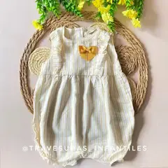 MILON - Mameluco Moño rayas Bolero