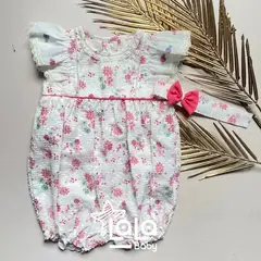 OTRAS MARCAS - Romper Con Balaca Flores