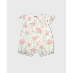 MILON - Mameluco Bebé Estampado Flores Cielo