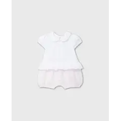 DR KID - Pelele Bordado Cuello Rosa Dr.Kid