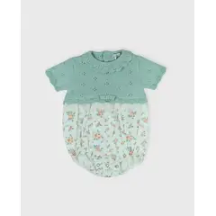 DR KID - Pelele Combinado Tricot Verde Dr.Kid