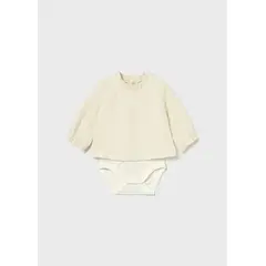 MAYORAL - Body Manga Larga Beige