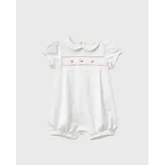 MAYORAL - Pelele Cuello Bordado Blanco