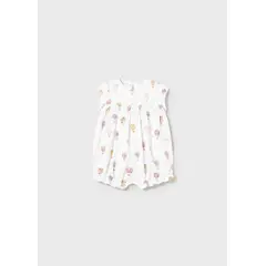 MAYORAL - Pelele Estampado Globlos Blanco