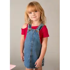 MAYORAL - Braga Bordado Flor Denim