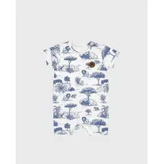 MILON - Mameluco Estampado Safari Azul