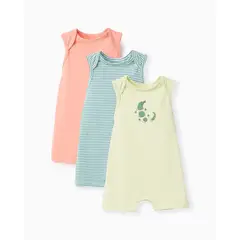 ZIPPY - Set 3 Peleles Cocodrilo Rayas Verde