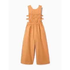 ZIPPY - Enterizo Pecho Detalle Resortado Naranja