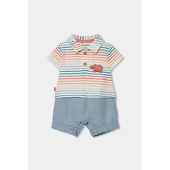 BOBOLI - Pelele Combinado Rayas Color Pastel