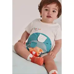 BOBOLI - Pelele Estampado Interactivo Elefantes