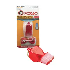 FOX 40 - Silbato Pito Fox40 Sonic Profesional Obsequio Cordón 120db - Rojo