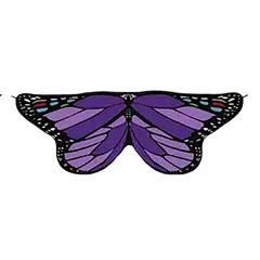 GENERICO - ALAS DE MARIPOSA EN TELA ACCESORIOS DISFRAZ ADULTO