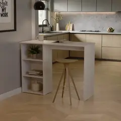 BERTOLINI - Barra auxiliar de cocina Rosy 90x120x53cm Niebla