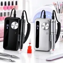 GENERICO - Pulidor de Uñas Recargable 35000 RPM Torno Manicura
