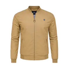 MODA EN CIRCUITO - Chaqueta Beisbolera en Dril Beige para Hombre