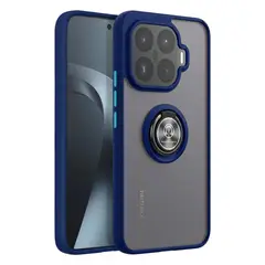 GENERICO - Funda Estuche Mate Con Anillo Compatible Xiaomi 17T Azul
