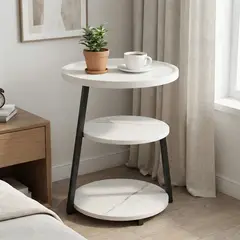 GENERICO - Mesa de centro para el salón, mesita de noche para el dormitorio, estantería minimalista