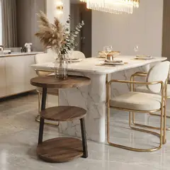 GENERICO - Mesa de centro para el salón, mesita de noche para el dormitorio, estantería minimalista