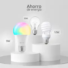 NEXXT SOLUTIONS - Bombilla Led Rgb Inteligente Wifi Nexxt Nhb-c110m, 2 Pack