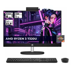 HP - TODO EN UNO 24-CR0234LA RYZEN 3-7320U 8GB RAM 1TB SSD 24 FHD