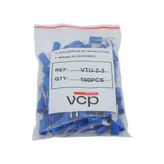 VCP - TERMINAL AISLADA TIPO U VTU-2-3 AZUL 16-14 AWG X100