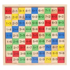 GENERICO - JUEGO DE APRENDIZAJE/ TABLAS DE MULTIPLICAR EN MADERA