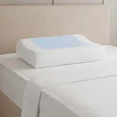 MUEBLES ONLINE - Almohada DreamOn viscoelástica ergonómica con gel 60x40